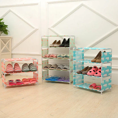 5 Layers Multifunctional Shoes Rack-Simple Dust Proof