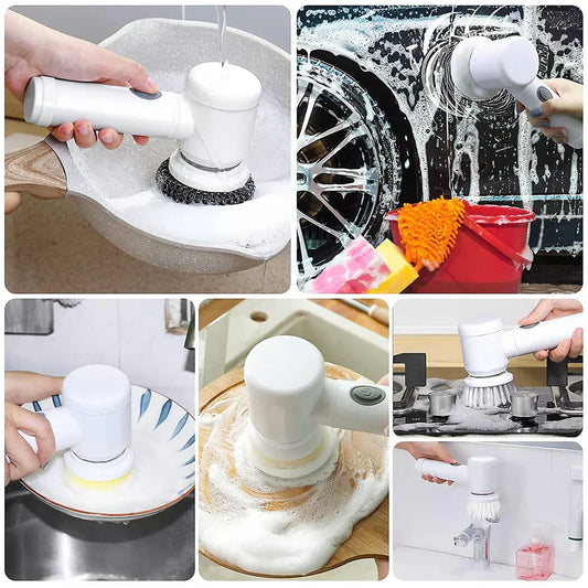 5 In 1 Multifunctional electrically driven Household Brush